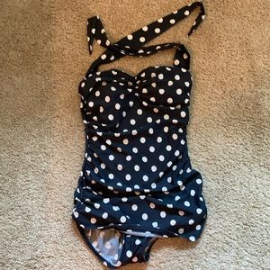Esther Williams sz 10 retro one piece swim suit